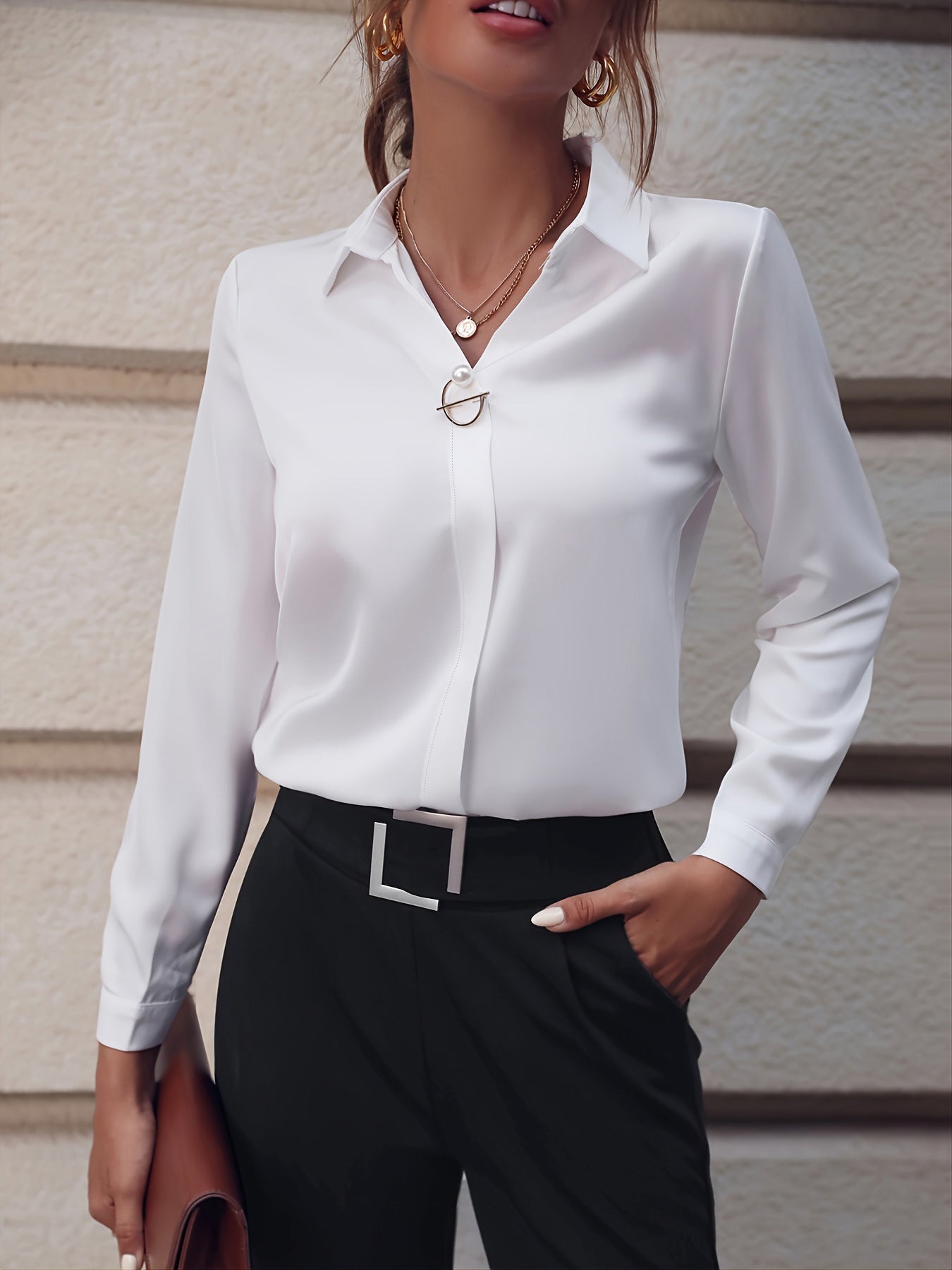 Regatta - Elegant fuchsia long-sleeved blouse