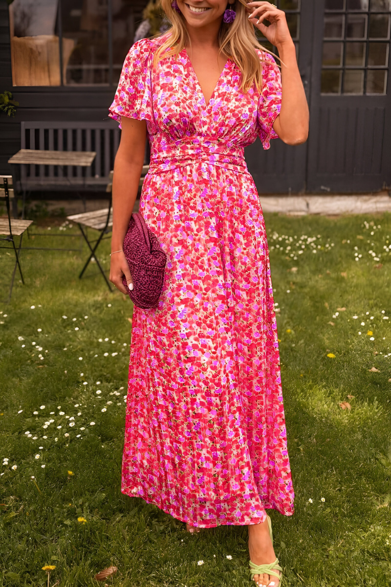 Anja | V-neck maxi dress