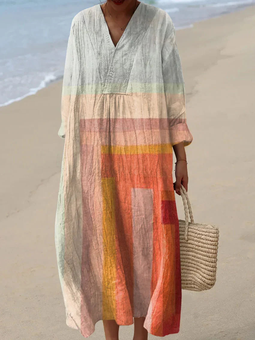 Helen - Vibrant and Cozy Women's Dress