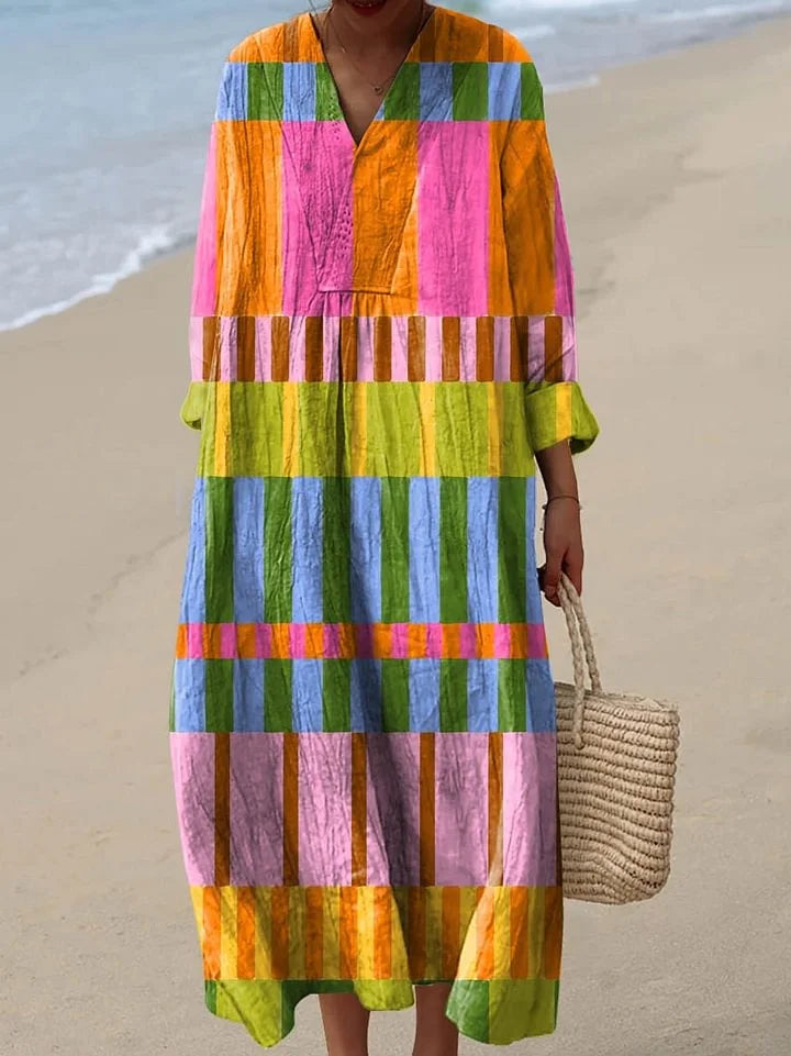 Geraldine - Vibrant and Cozy Women's Dress