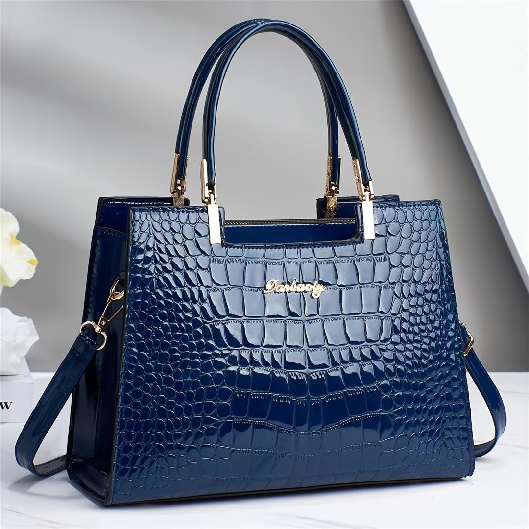 Brooks Shine | Croc-Embossed Luxury Bag