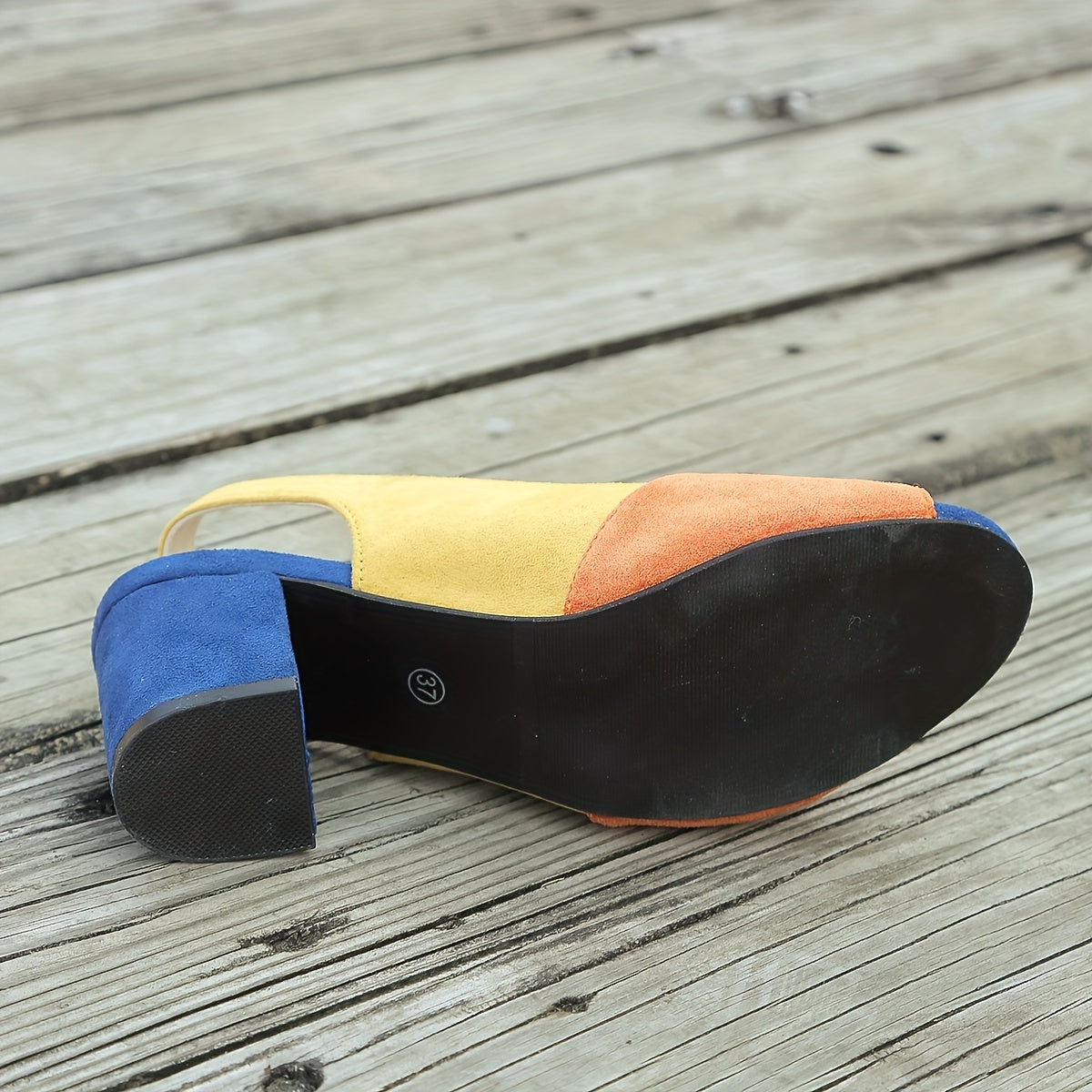 Zuri Colorblock Slingback Heels