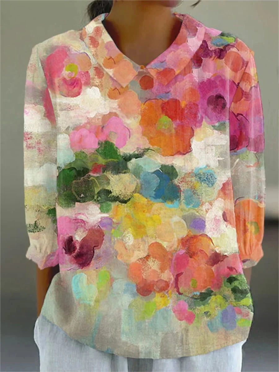 Loria | Vintage Colorful Blouse