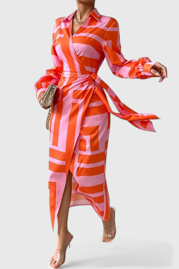 Elodie Printed Wrap Dress