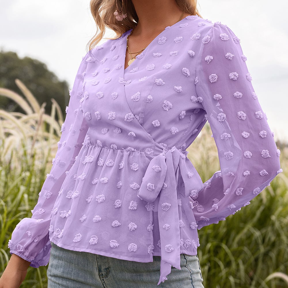 Primadonna Blouse - Elegance and Versatility in Jacquard Lace