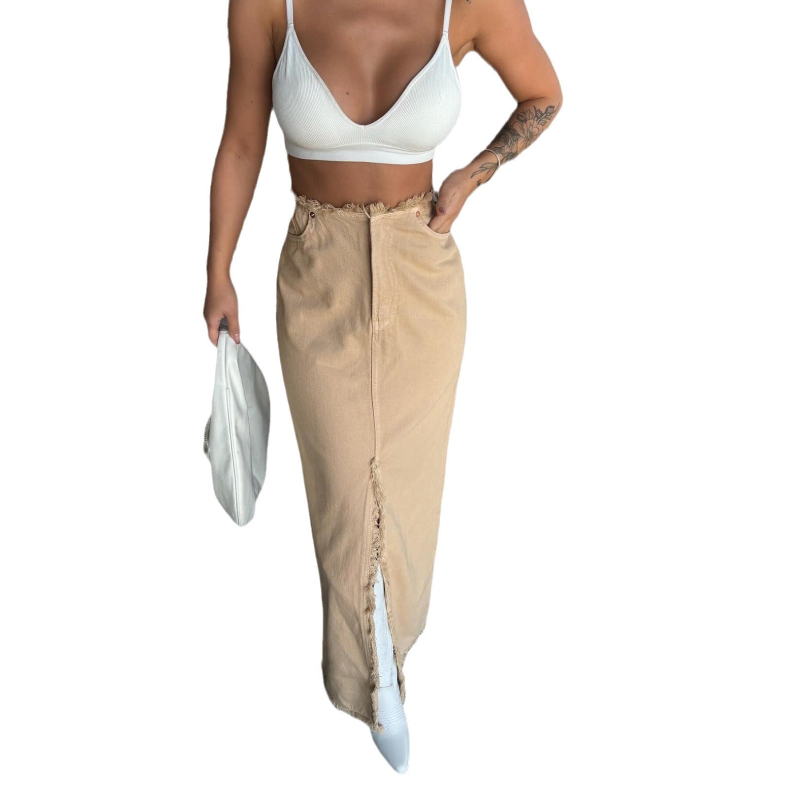A-Line Midi Skirt