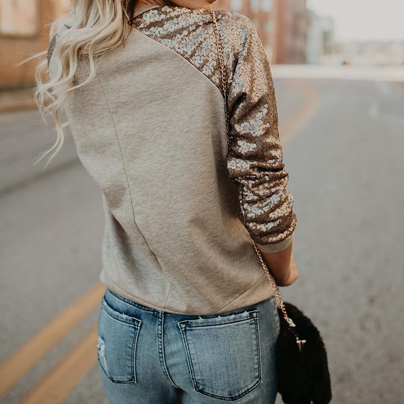 Dazzle Top- Shiny Sequins