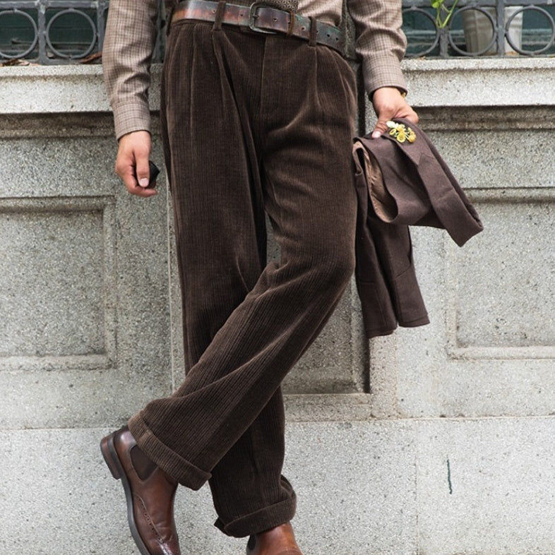 Casual Corduroy Pants - Retro Comfort and Versatile Style