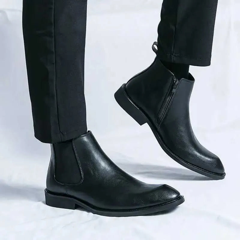 Nathan - Elegant Chelsea Boots with Zipper