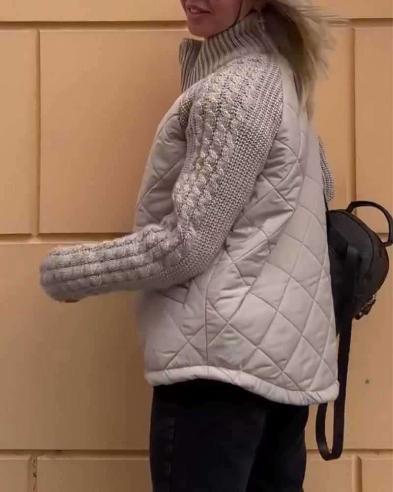 Shannon - Stylish Warm Coat with Zipper