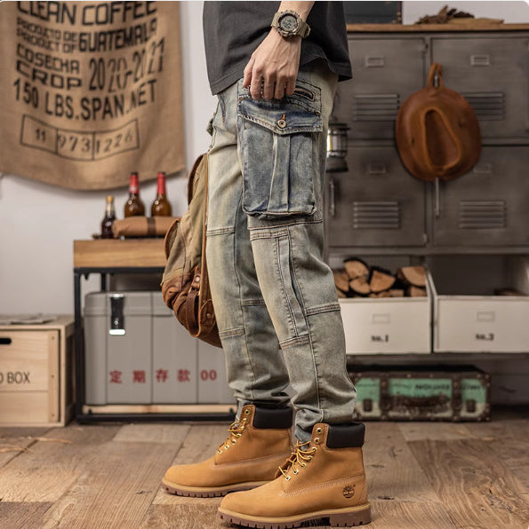 Denim Cargo Pants - Urban Style and Incomparable Comfort
