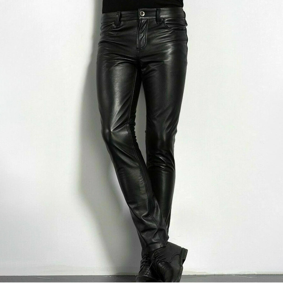 Faux Leather Pants - Rebellious Style and Comfortable Fit