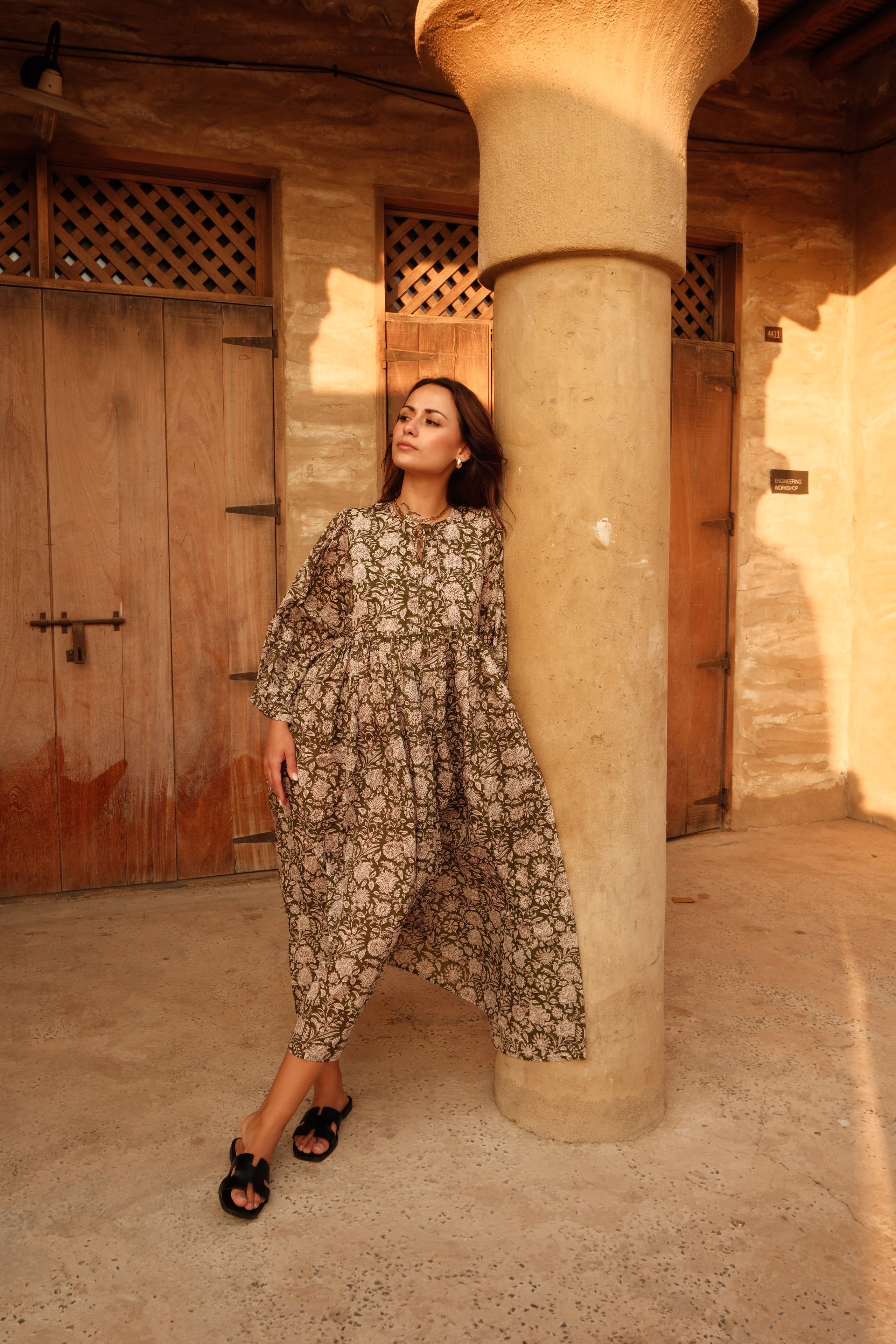 Olive Midi Dress