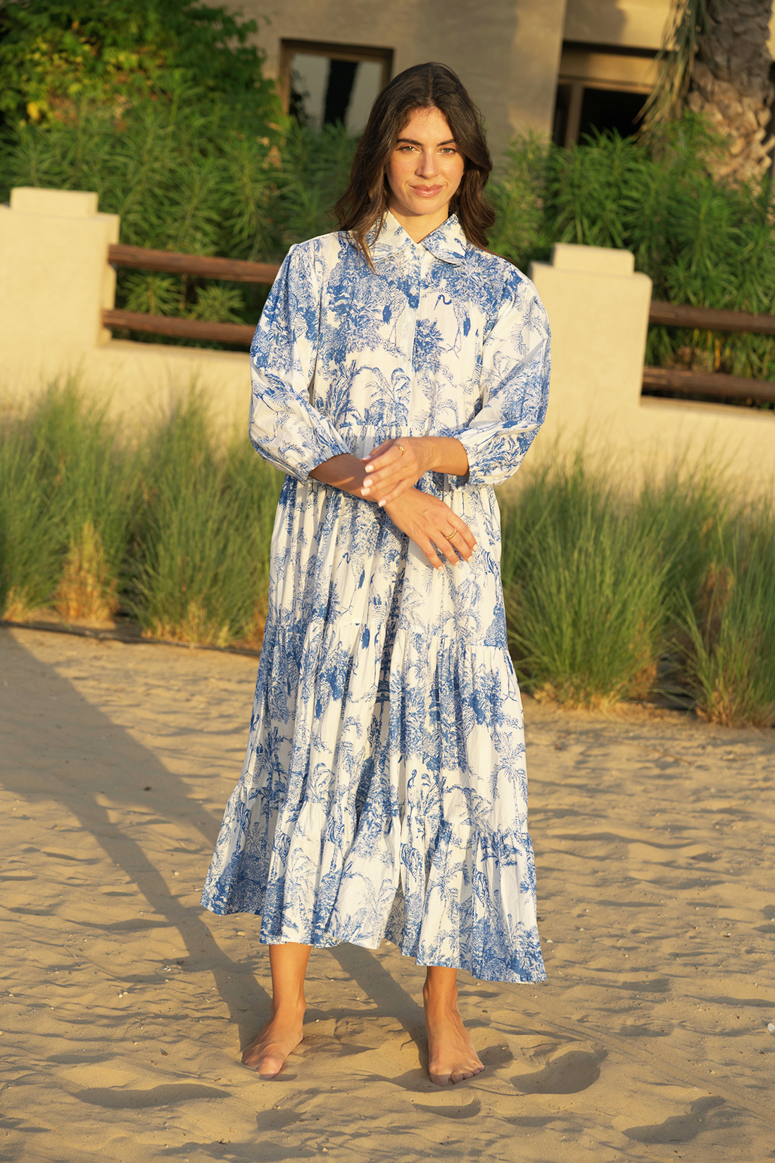 Marsie Midi Dress - Azure Wave