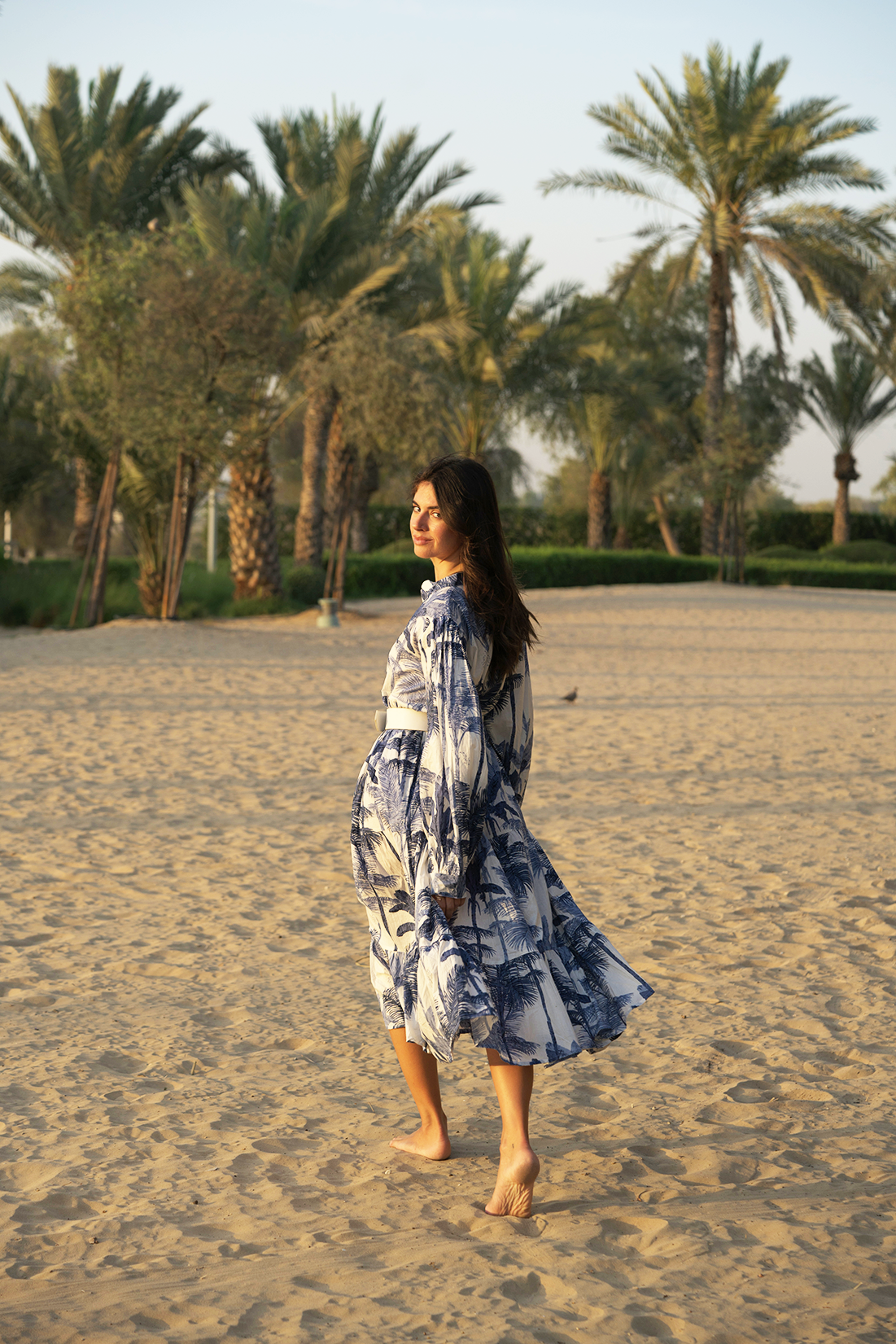 Lianna Midi Dress - Dark Blue