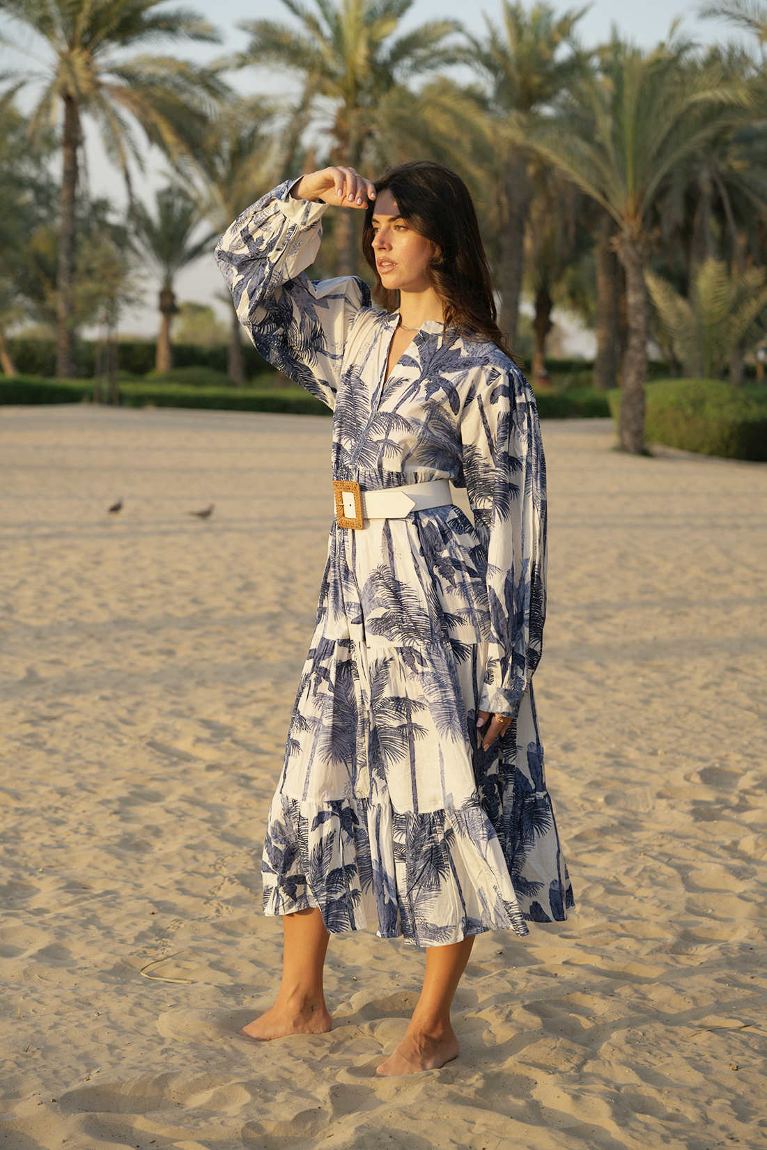 Lianna Midi Dress - Dark Blue