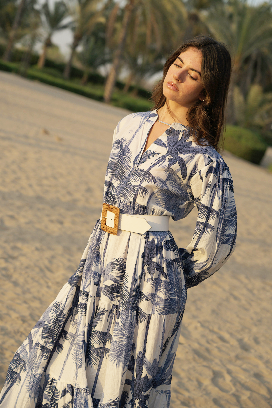 Lianna Midi Dress - Dark Blue