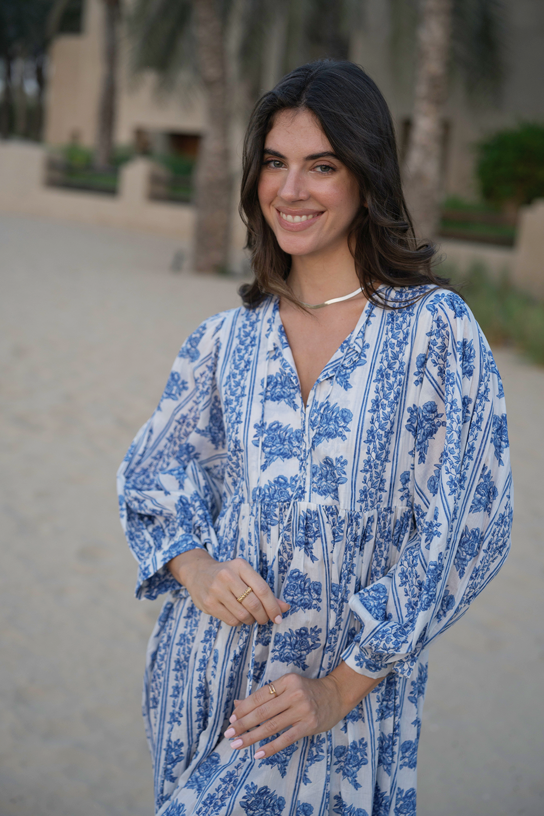 Amaya Midi Dress - Bluebell