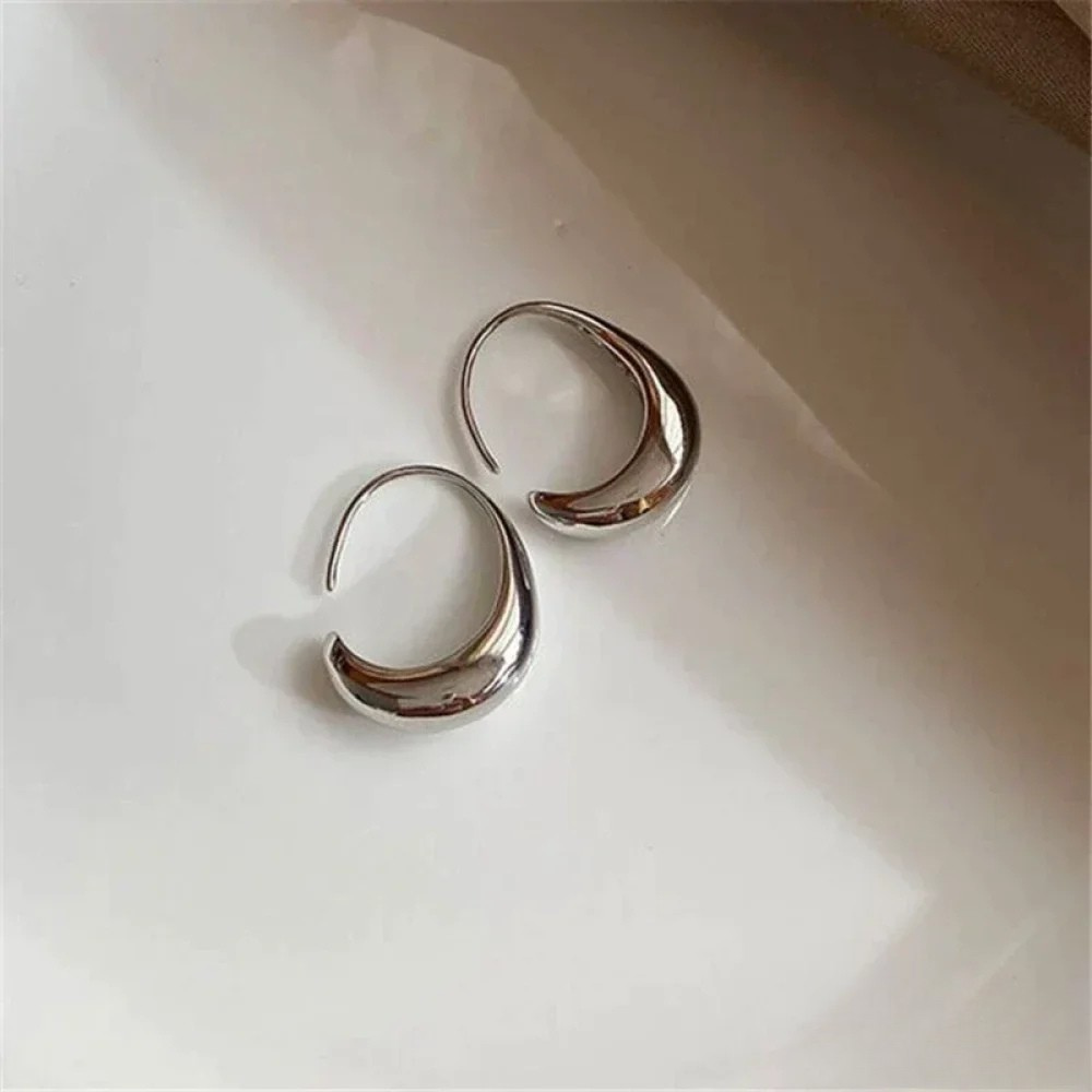 Elegant Earrings Made of Gold and Silver