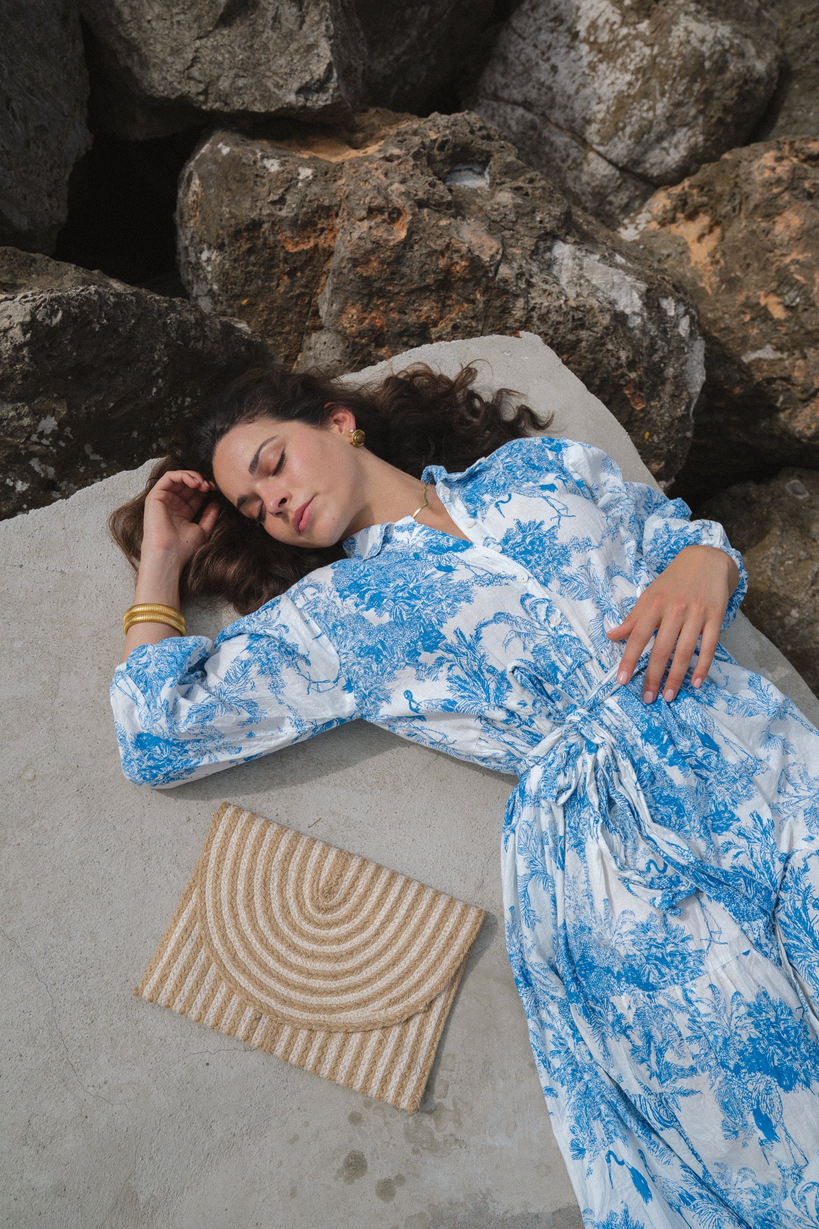 Marsie Midi Dress - Azure Wave