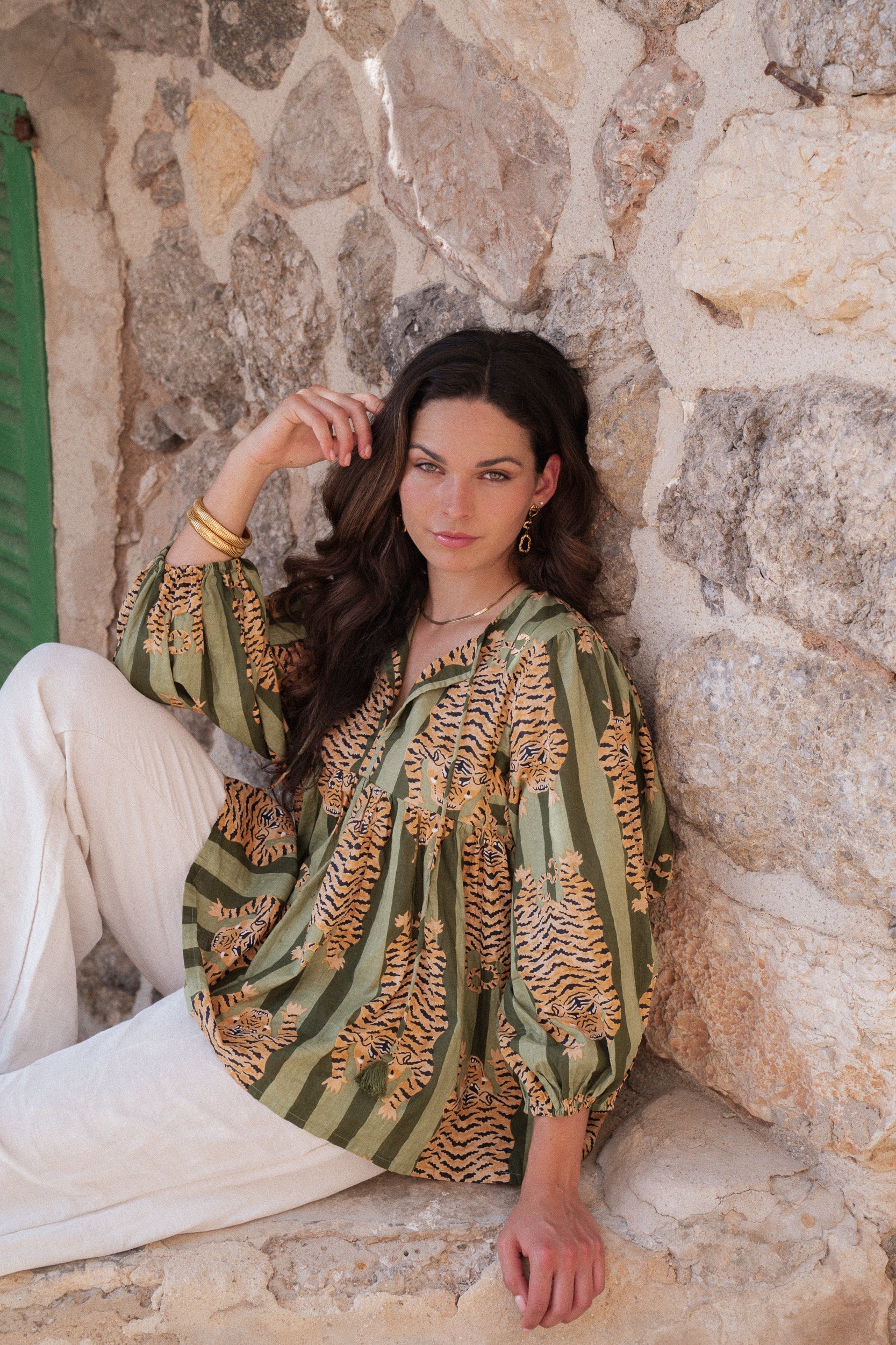 Selene Blouse - Tigress Vine