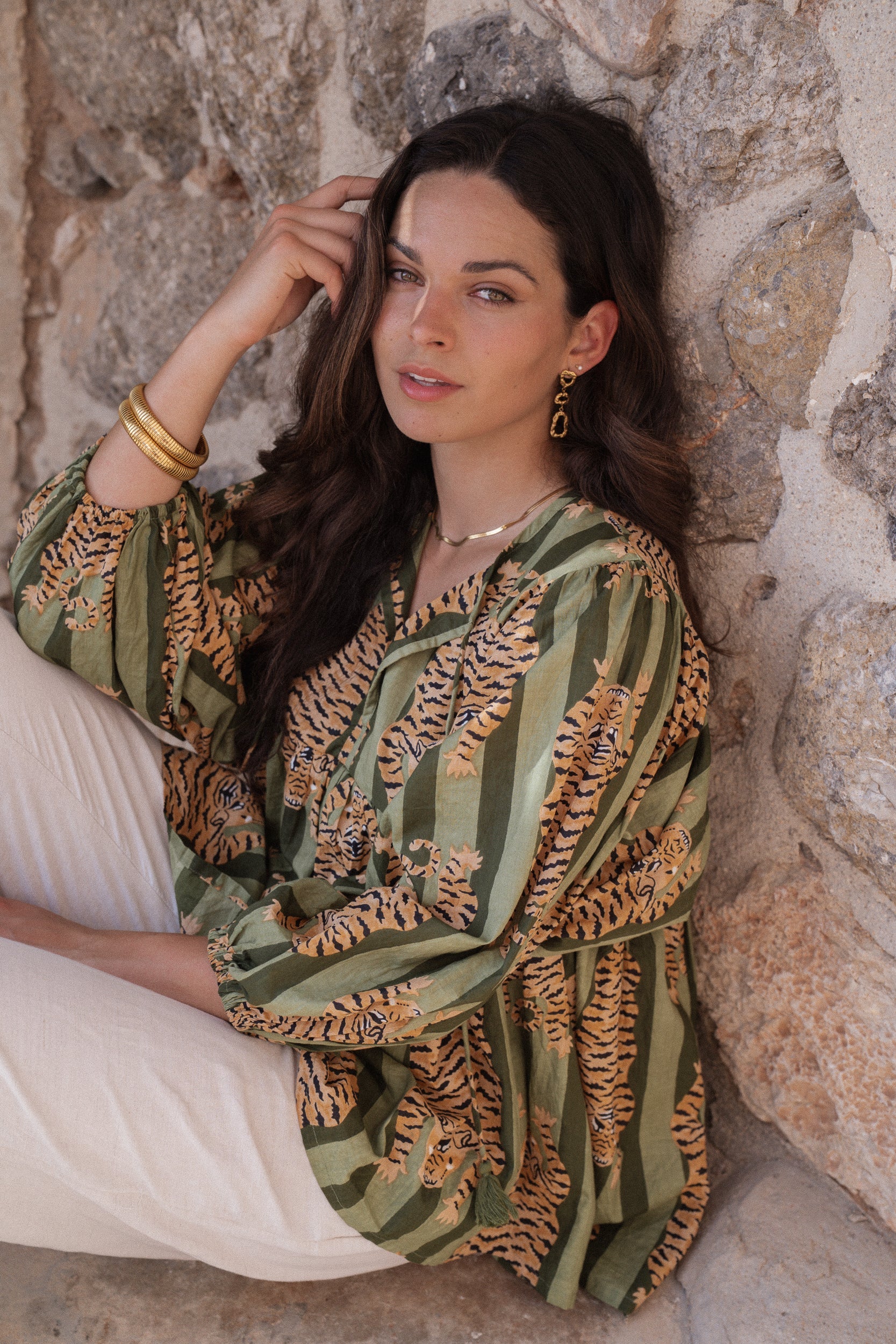 Selene Blouse - Tigress Vine