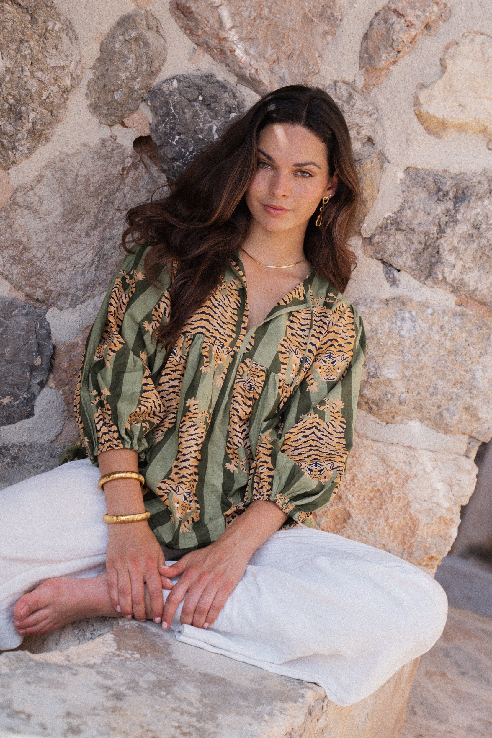 Selene Blouse - Tigress Vine