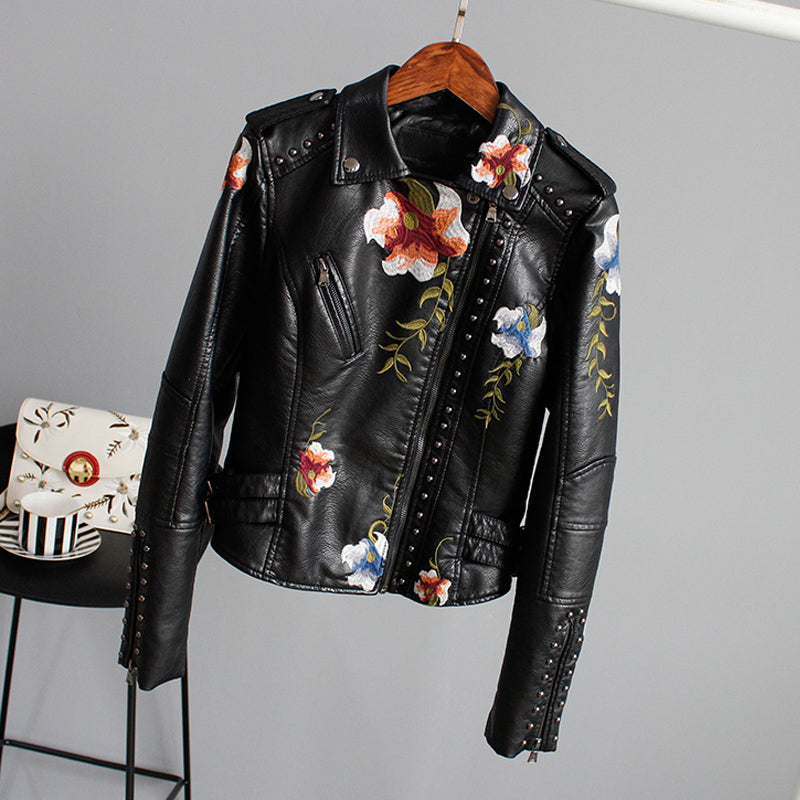 Stella - Modern Floral Jacket with Handmade Details