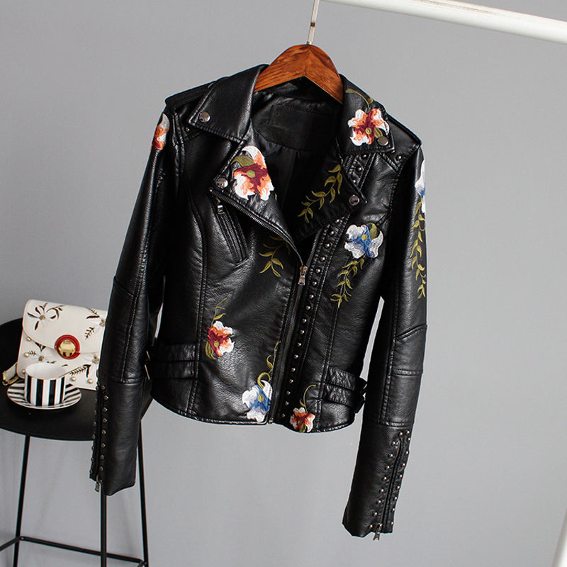 Stella - Modern Floral Jacket with Handmade Details