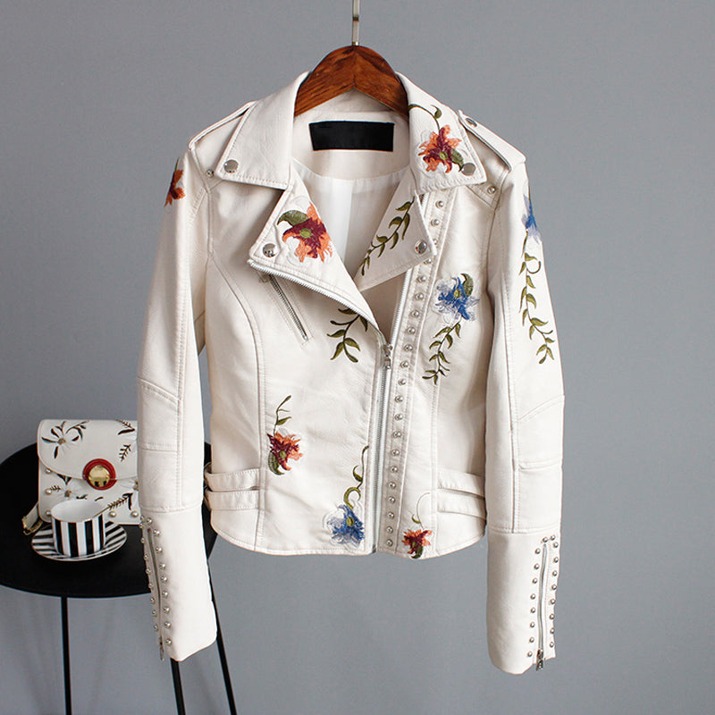 Stella - Modern Floral Jacket with Handmade Details