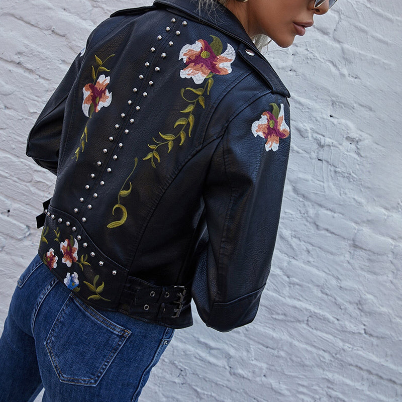 Stella - Modern Floral Jacket with Handmade Details