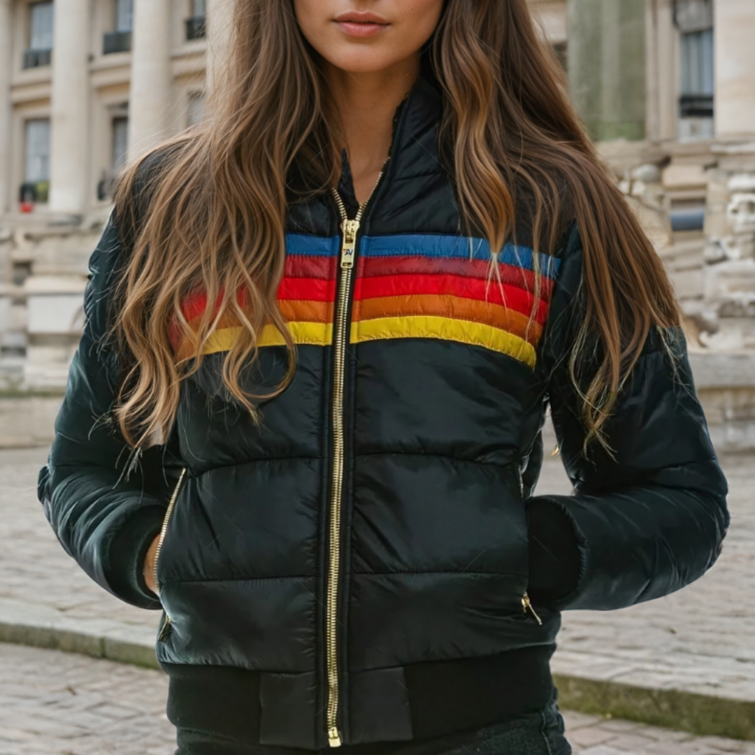 Cascade - Retro Stylish Parka with Fur Hood