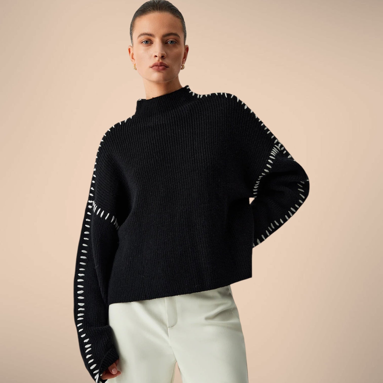 Elma Oversized Turtleneck Sweater
