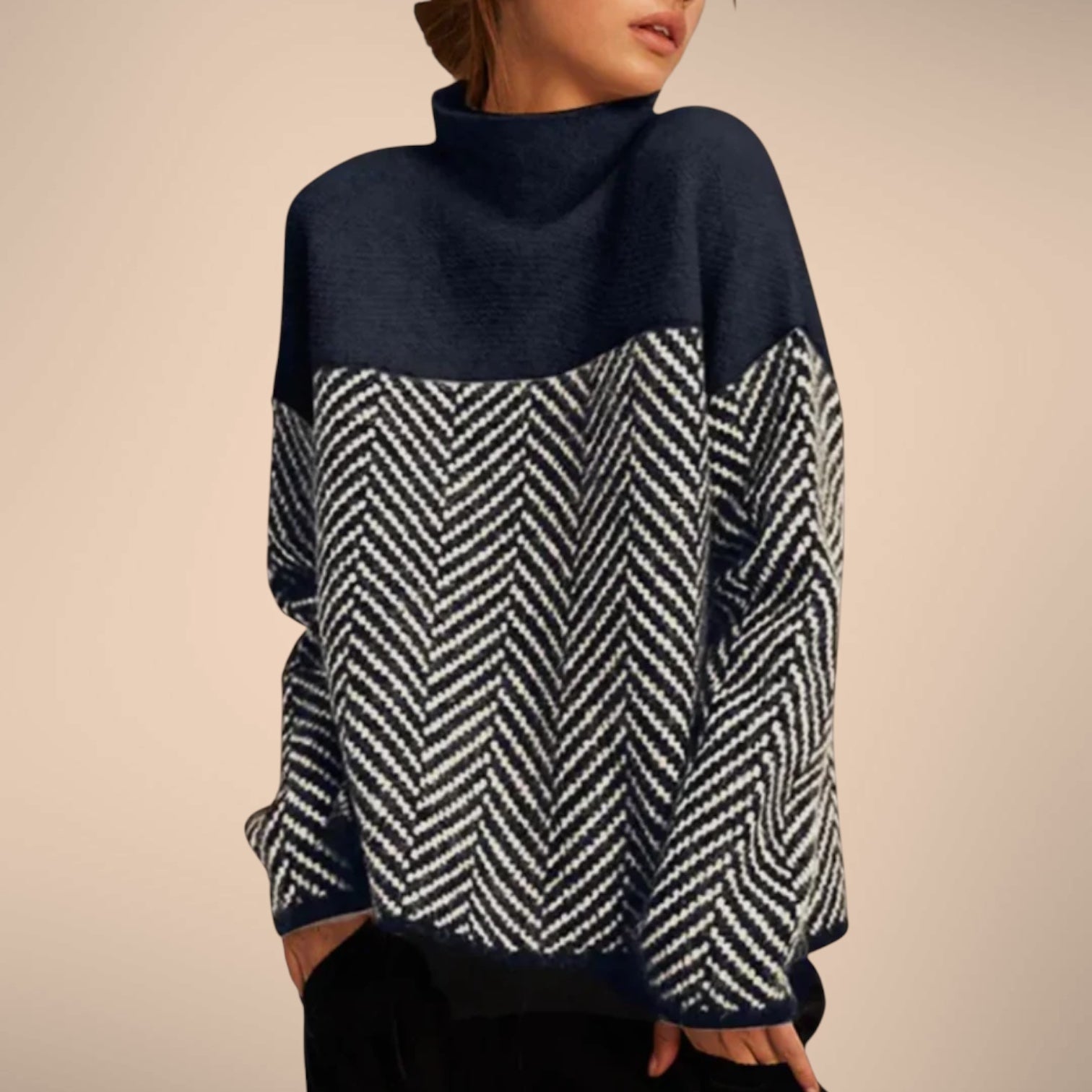 Selene Herringbone Sweater