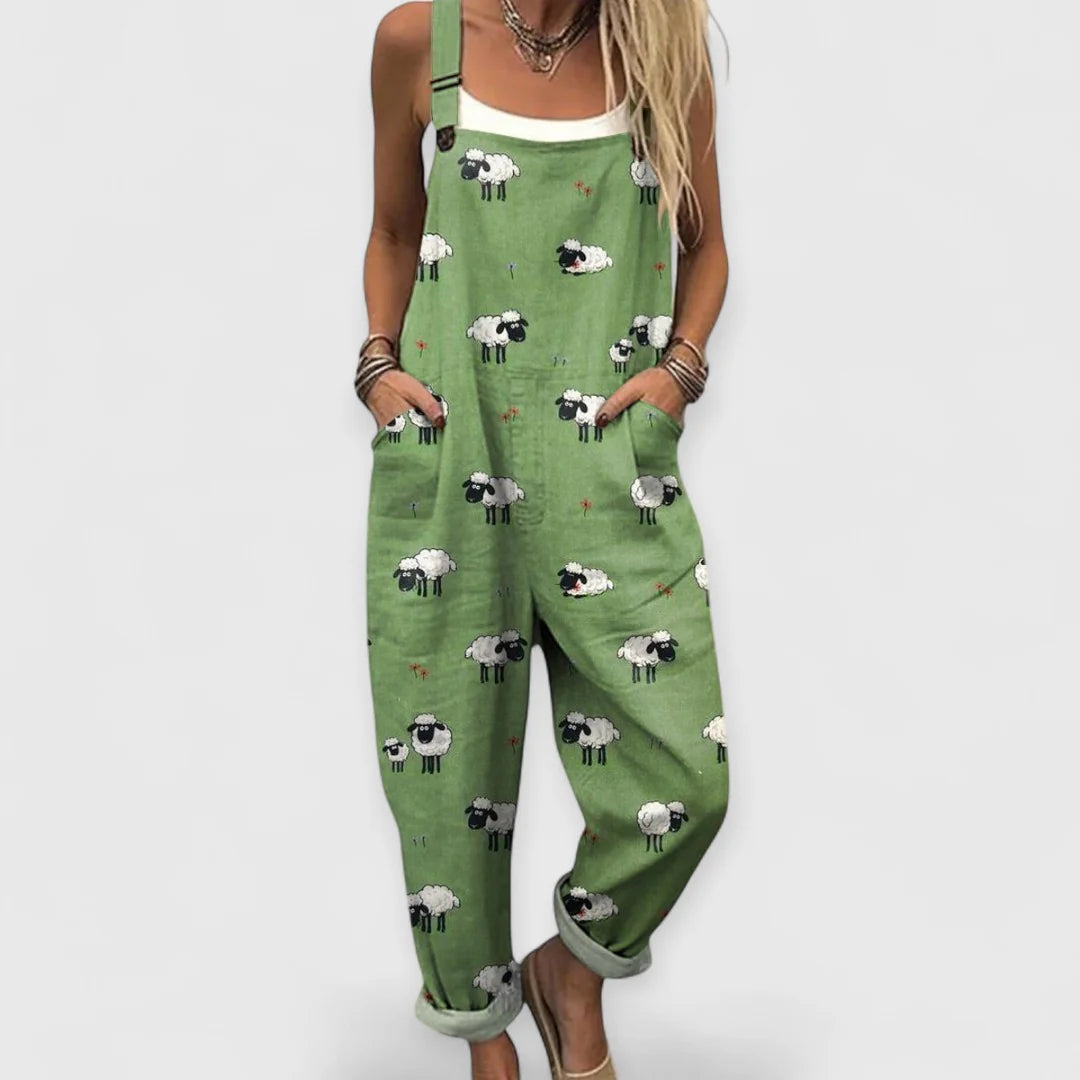 Tessa - Vintage Floral Jumpsuit