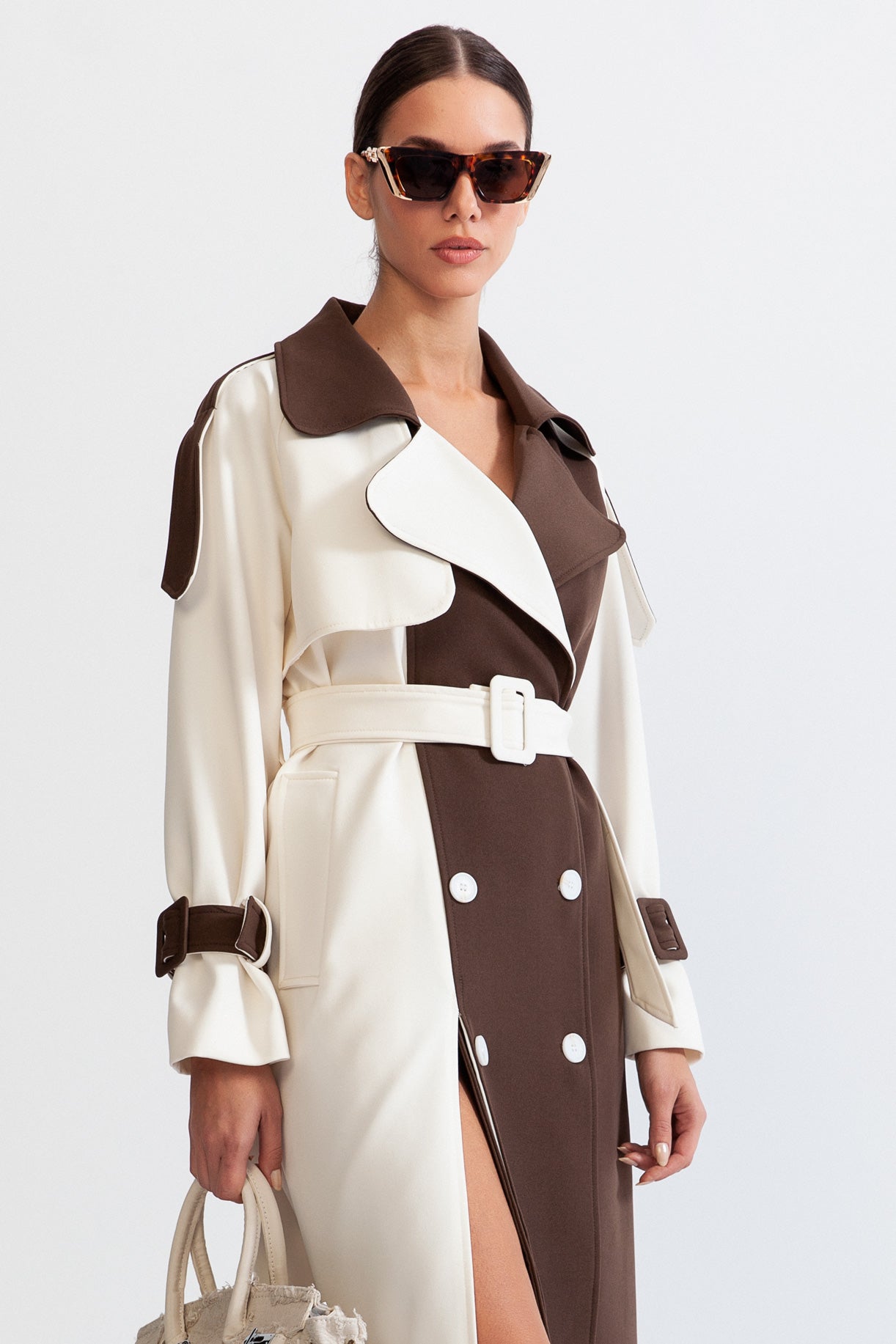 Hydie - Stylish Double Breasted Trench Coat