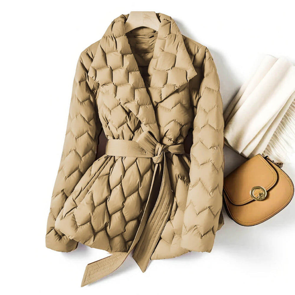 Cassie - Stylish Quilted Down Coat
