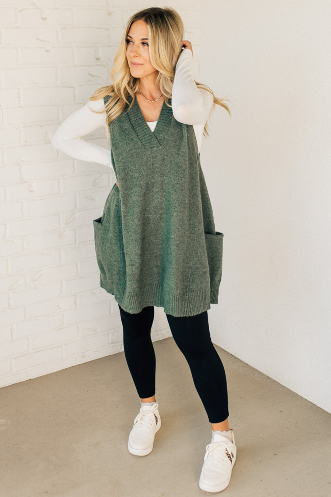 Kerry - Stylish Long Sweaters with Pocket