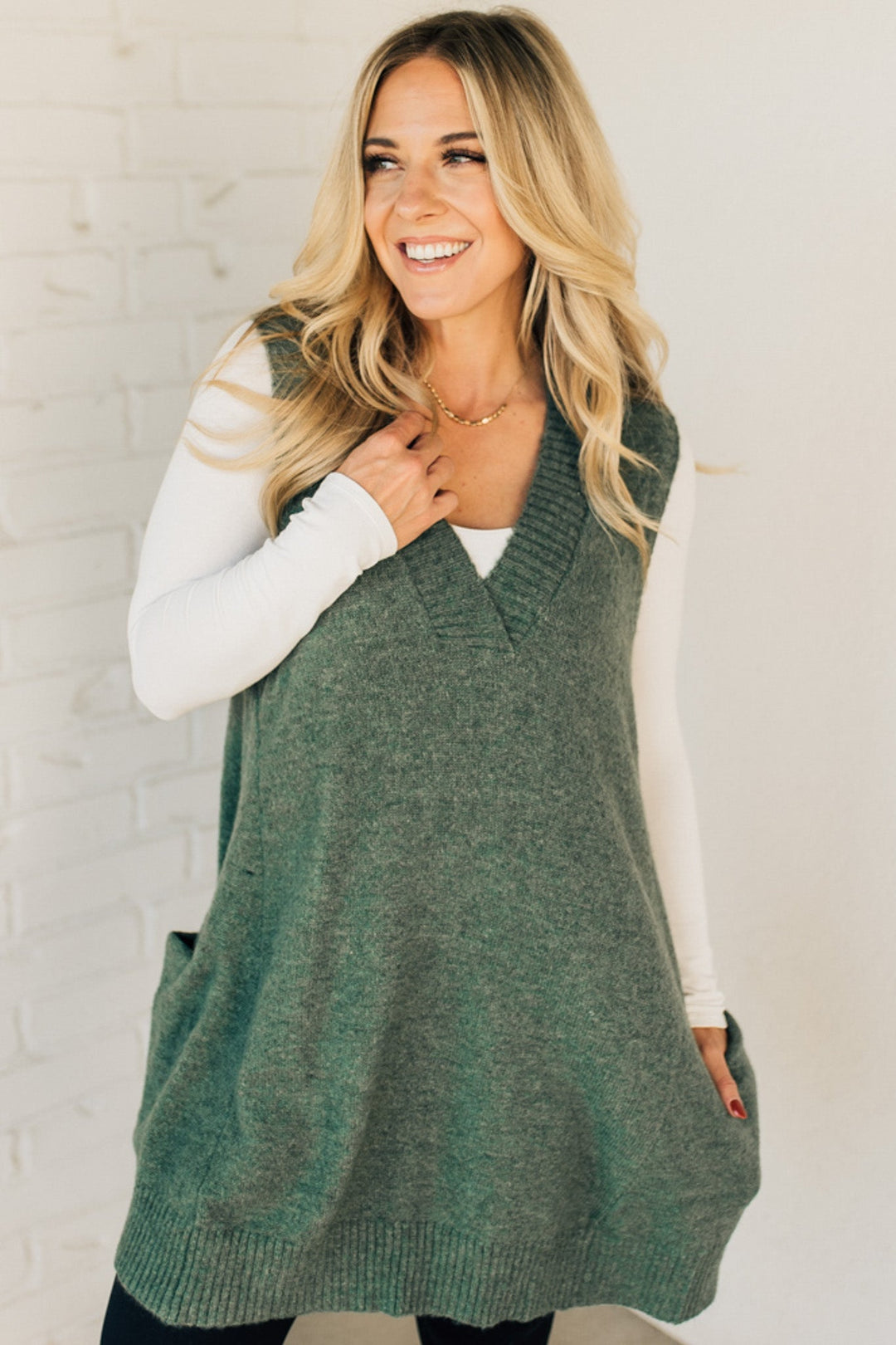 Kerry - Stylish Long Sweaters with Pocket