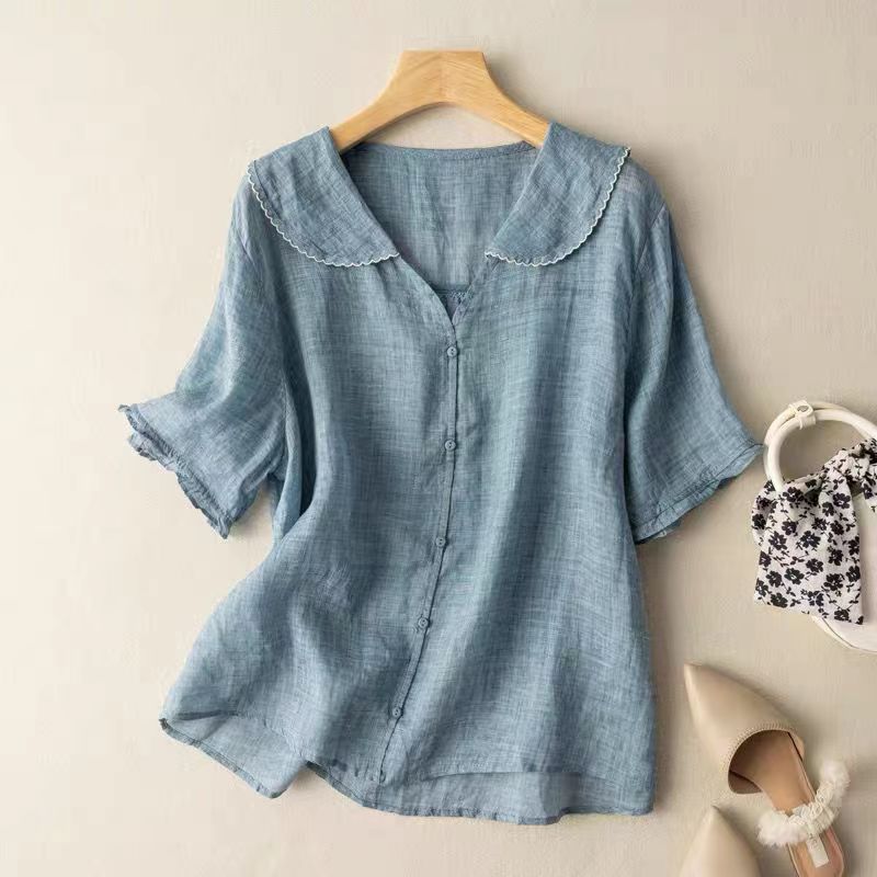 Misti | Vintage Blouse with Button Detail