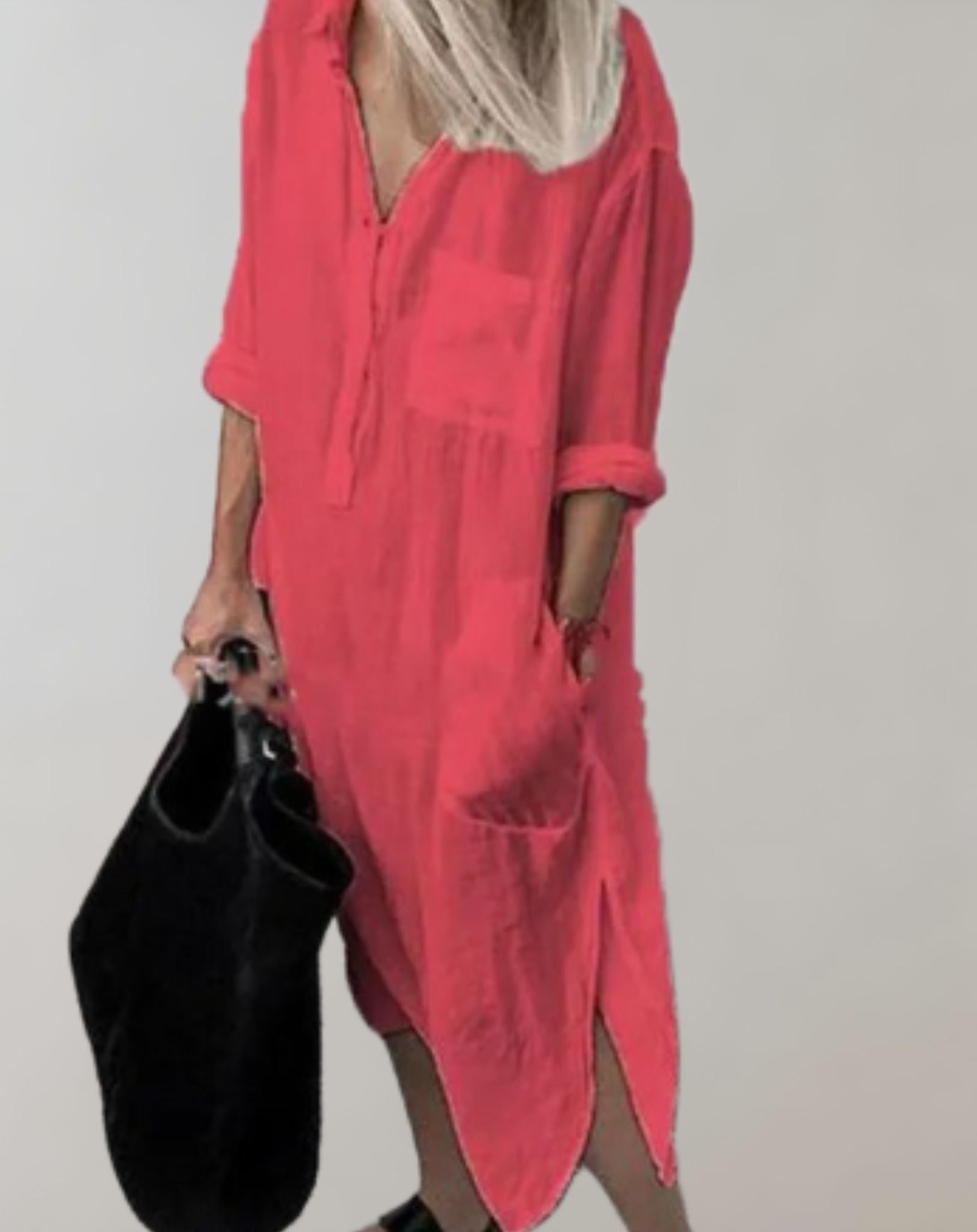 Amaya - Tunic with Long Sleeves and Side Pockets