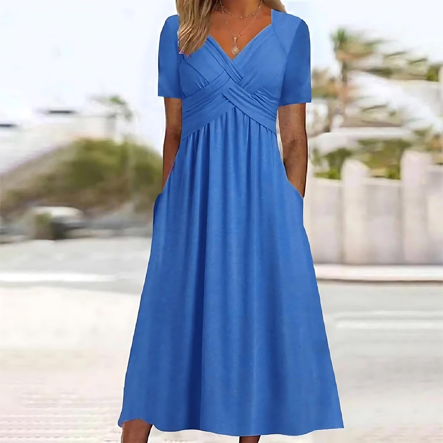 Viola | Midi Dress with Tummy Control