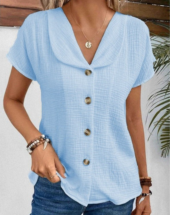 Lena | Cotton and linen blouse