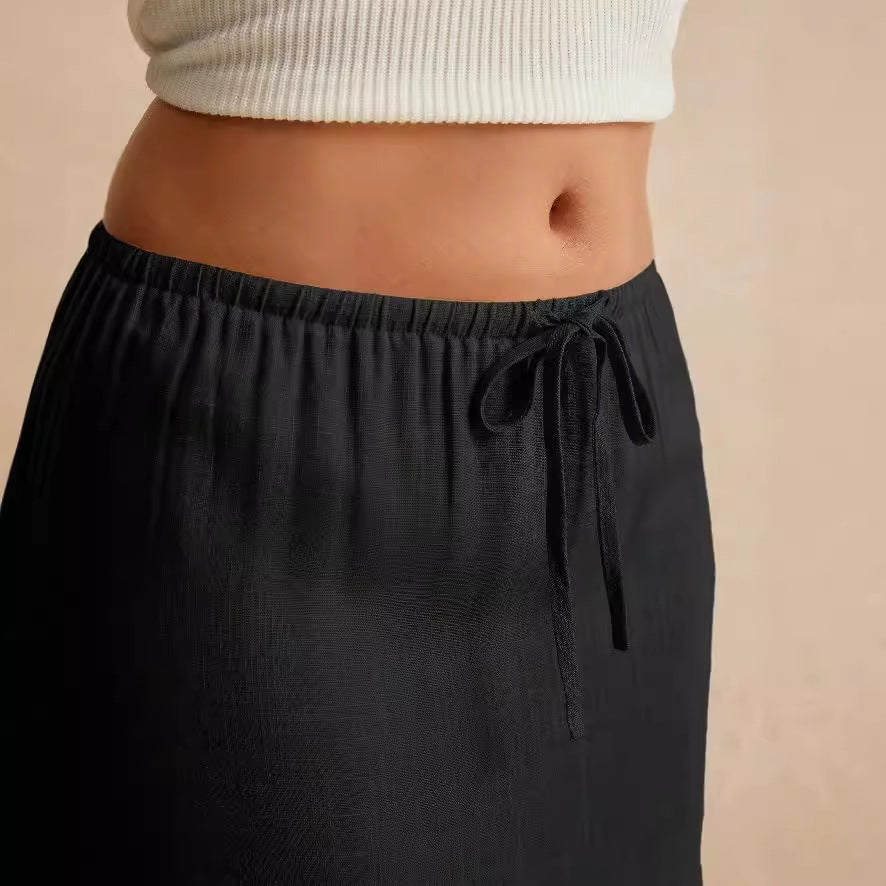 Clara - Lightweight and elegant long skirt with elastic waistband
