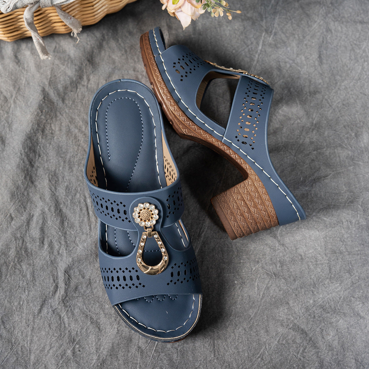 Rhinestones Heel Sandals