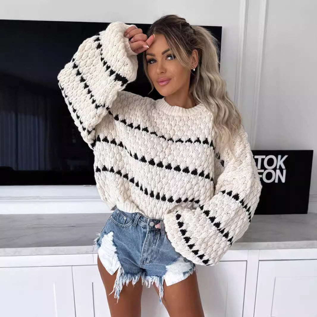 Arabella - Stylish Polka Dot Sweater