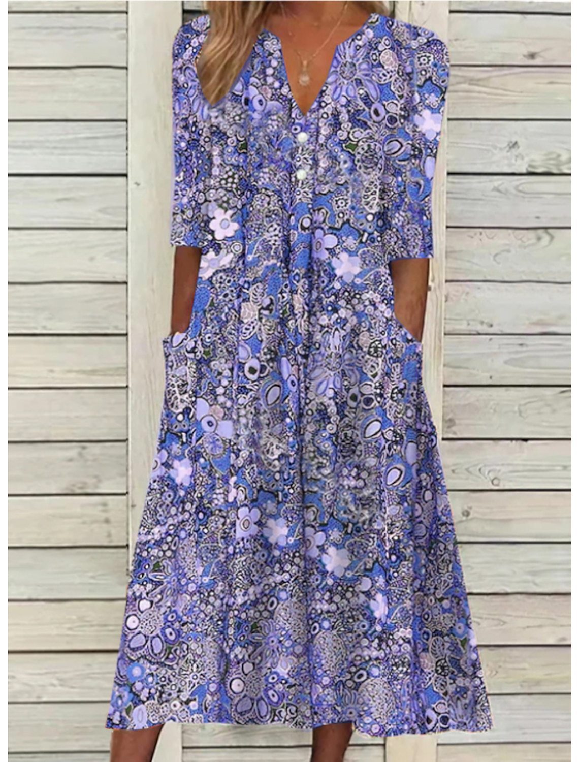 Leanne | Elegant Summer Dress With Belly Cover