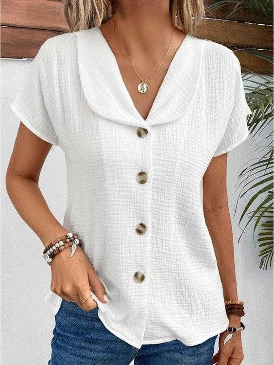 Lena | Cotton and linen blouse