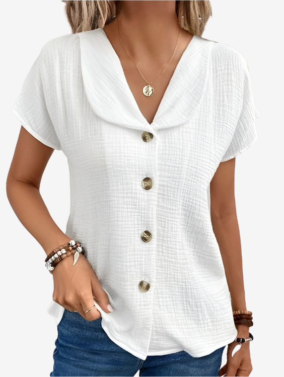 Lena | Cotton and linen blouse