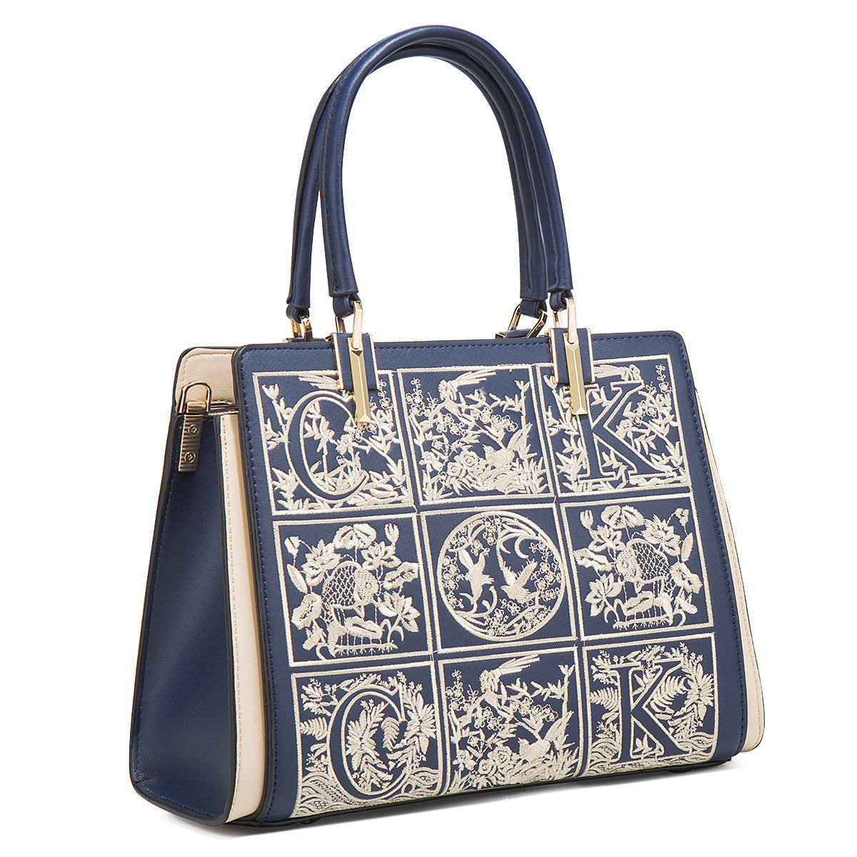 Marseille Embroidery Medium Tote Bag